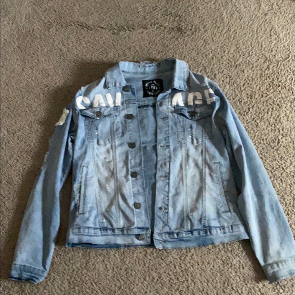 Nice stylish comic Jean jacket